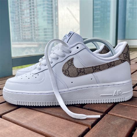 gucci print air force 1|gucci af1 low gg fabric.